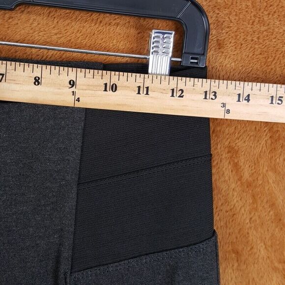 LAFAYETTE 148 Leggings Womens Small Gray Pull On Ponte Pintuck Stretch Pants - Picture 5 of 9